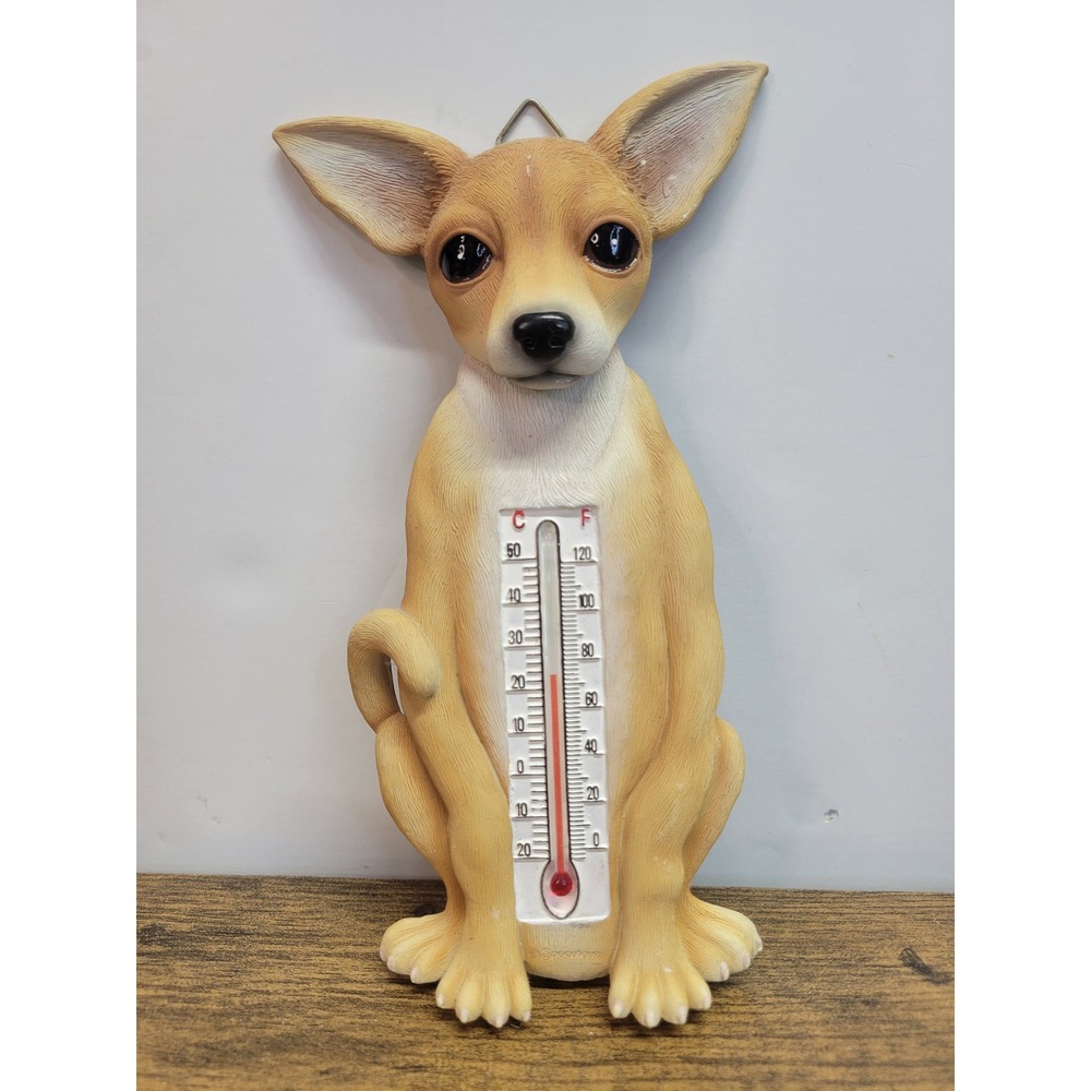 Chihuahua Dog Thermometer Wall Decor Spoontiques Figurine Novelty‎ Collectible